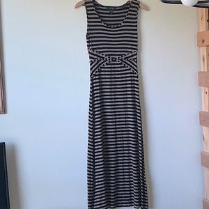 Style&Co striped maxi dress